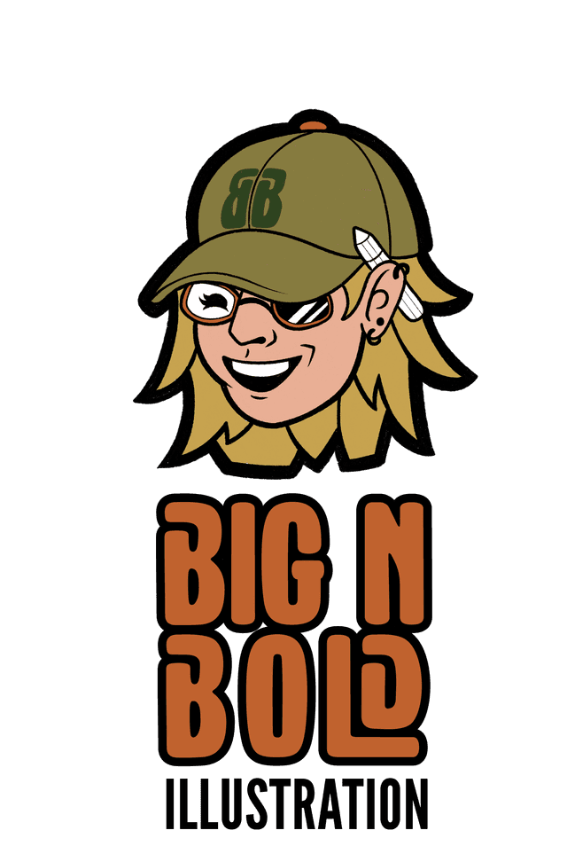 Big N' Bold Illustration